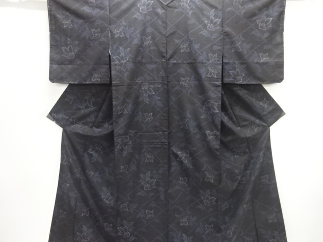 JAPANESE KIMONO / UNUSED DORO OSHIMA TSUMUGI (7 maruki)
